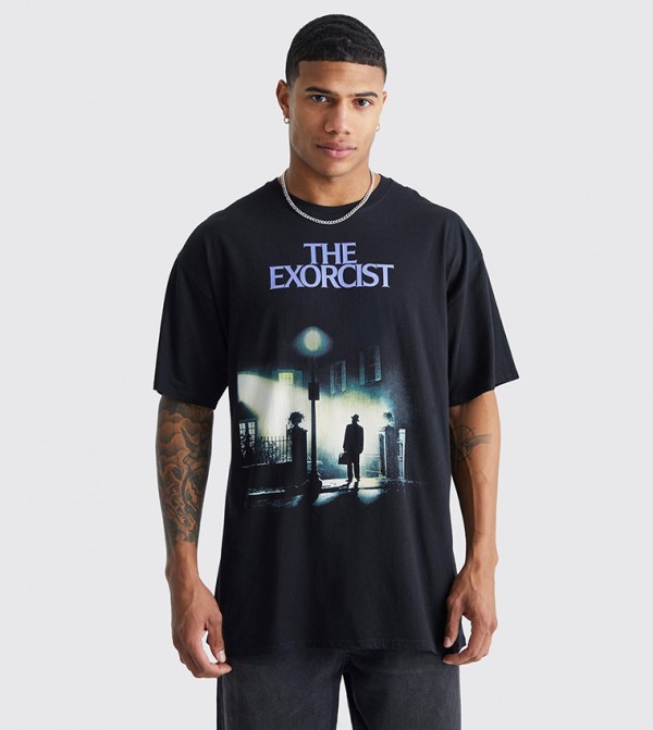 بوهو مان - أسود تيشيرتات كاجوال