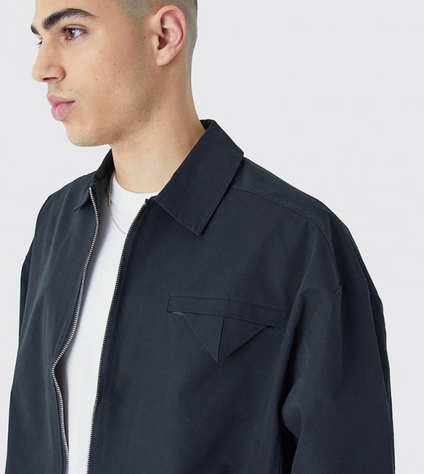 boohooMAN  Jackets & Coats - Black Casual Jackets