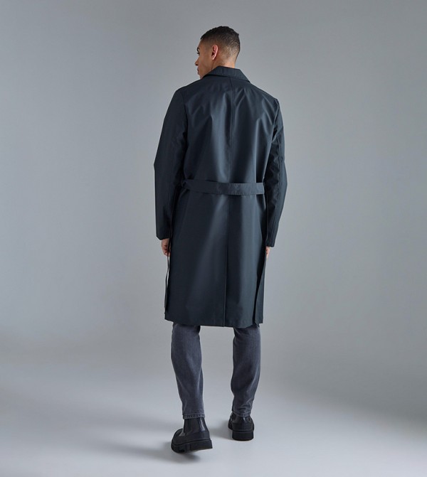 boohooMAN  Overcoats - Black Overcoats
