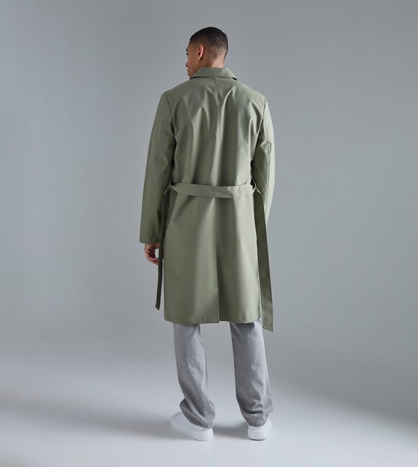boohooMAN  Overcoats - Green Overcoats