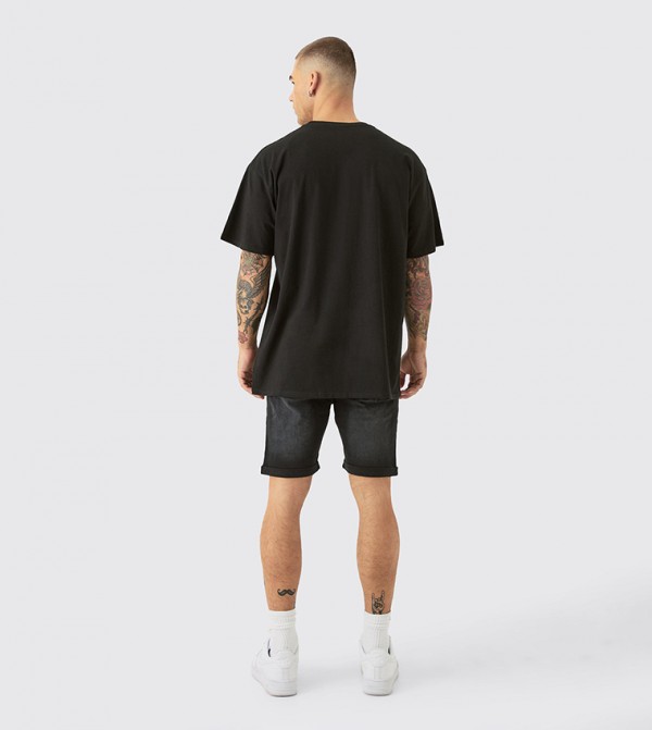 boohooMAN boohooMAN - Black Denim shorts