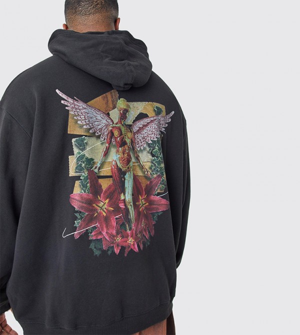 boohooMAN  Hoodies & Sweatshirts - Black Hoodies