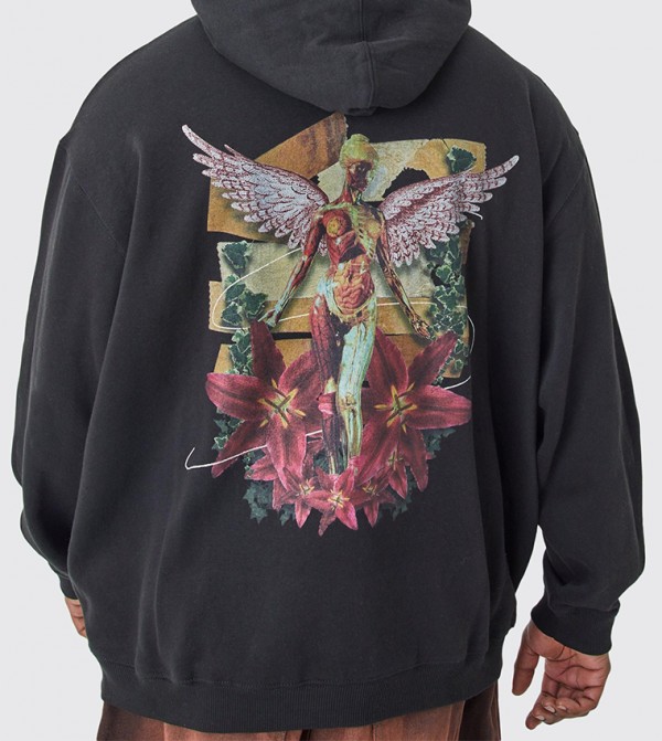 boohooMAN  Hoodies & Sweatshirts - Black Hoodies