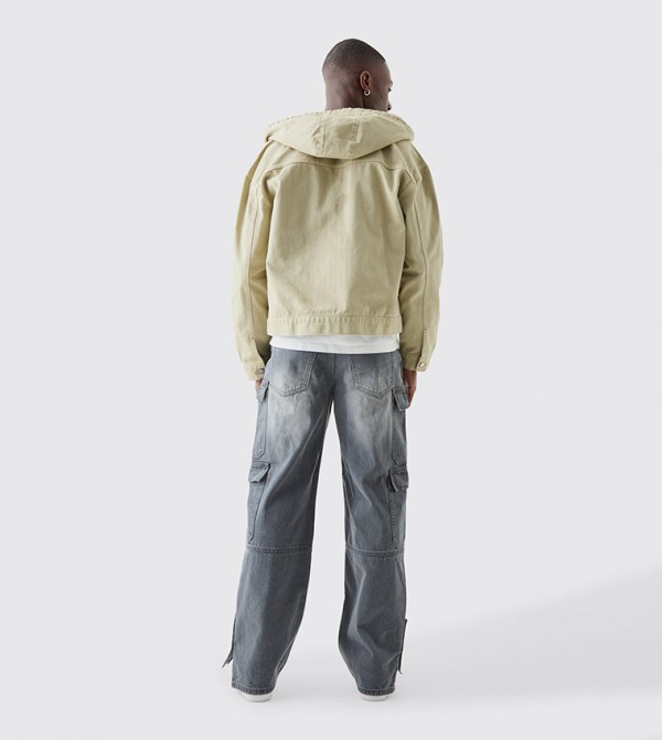 boohooMAN boohooMAN - Grey Relaxed Jeans