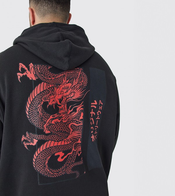 boohooMAN  Hoodies & Sweatshirts - Black Hoodies