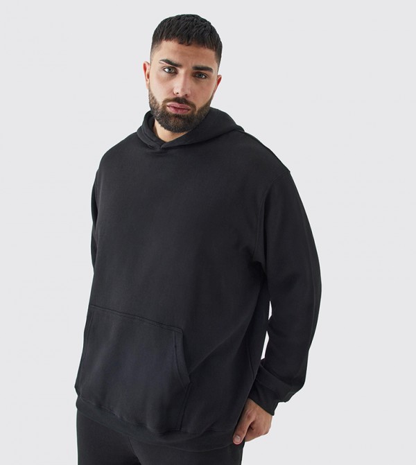 boohooMAN  Hoodies & Sweatshirts - Black Hoodies