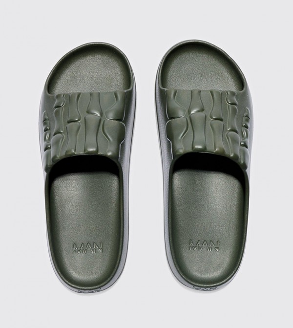 boohooMAN - Outlet boohooMAN - Outlet - Khaki Slides