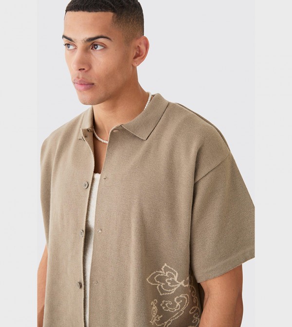 boohooMAN  - Beige Casual Shirts