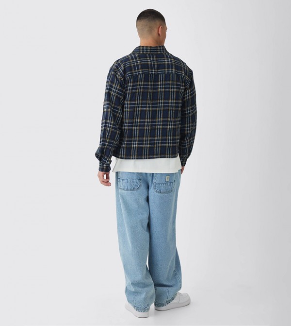 boohooMAN  - Light Blue Relaxed Jeans