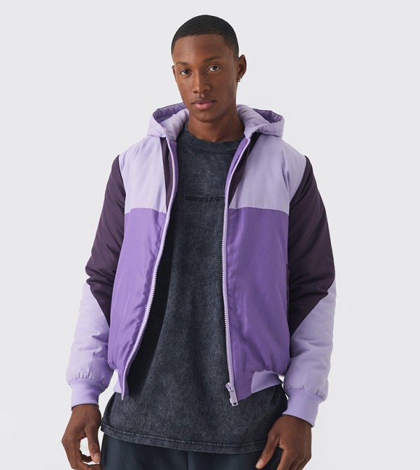 boohooMAN  Jackets & Coats - Purple Casual Jackets