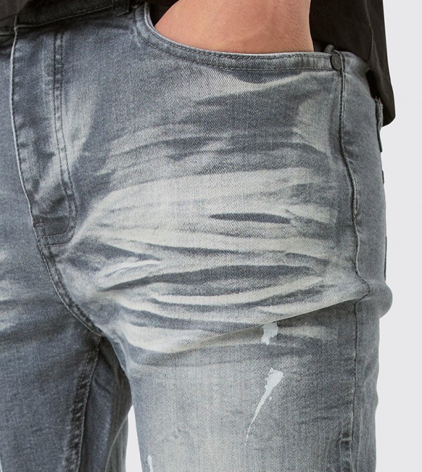 boohooMAN  Jeans - Grey Skinny Jeans