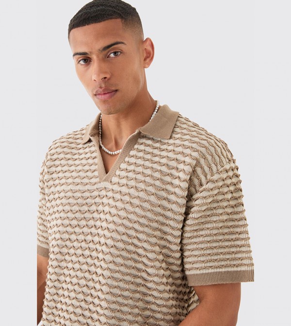 boohooMAN  T-Shirts - STONE Polo T-shirts