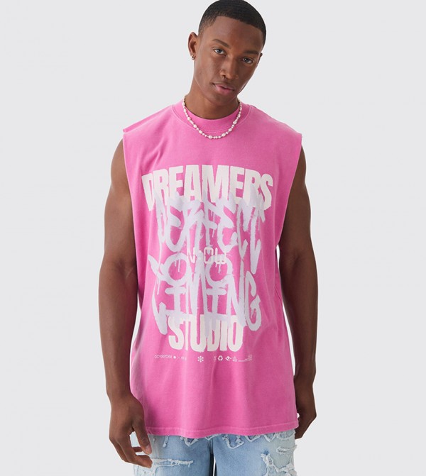 boohooMAN  Clothing - Pink T-Shirts & Vests