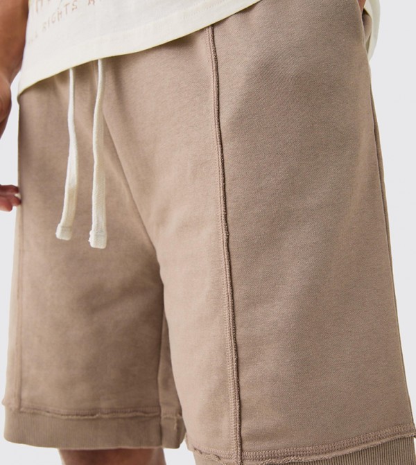 boohooMAN  Shorts - Beige Casual Shorts