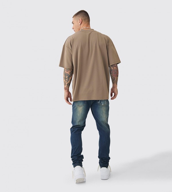 boohooMAN  - Blue Skinny Jeans