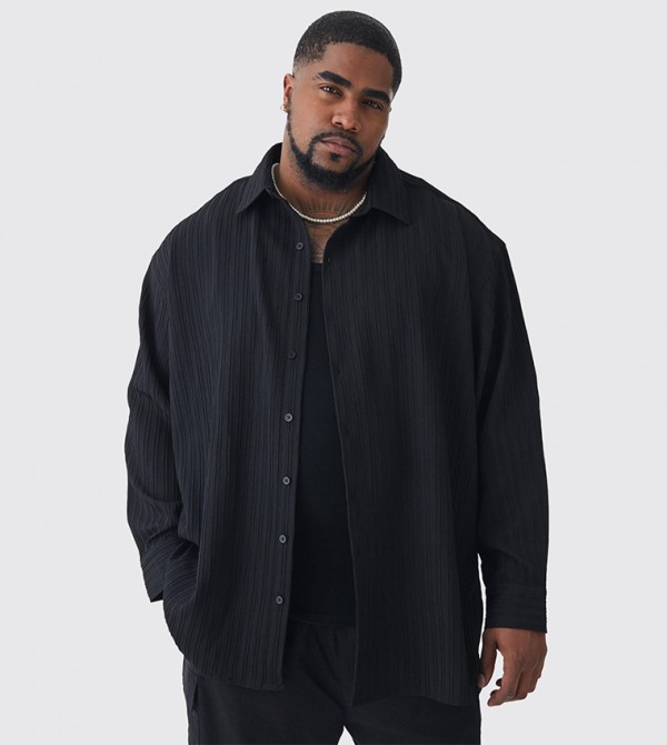 boohooMAN  Shirts - Black Long Sleeves