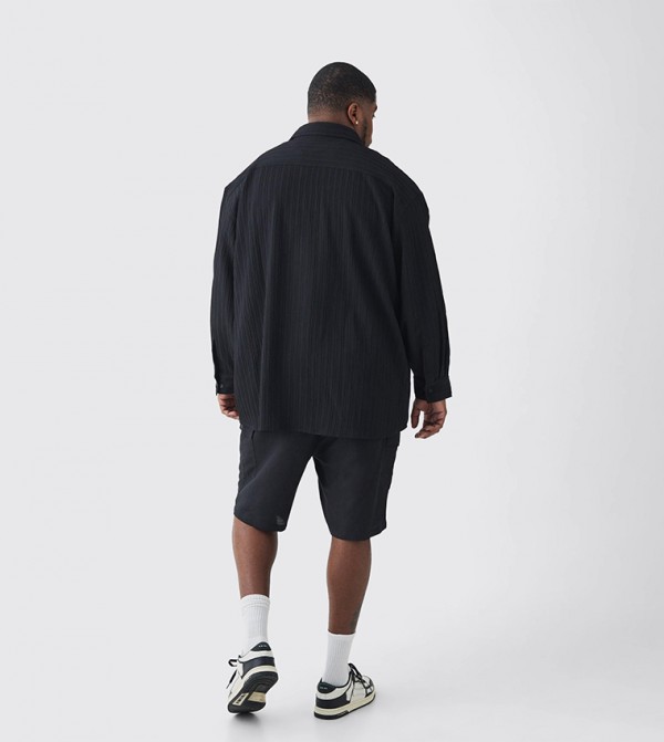 boohooMAN  Shirts - Black Long Sleeves