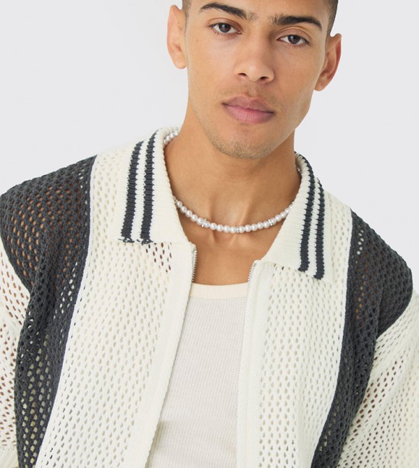 بوهو مان قمصان - أبيض قميص كاجوال