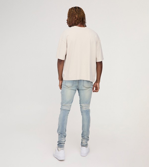 boohooMAN  Jeans - Blue Skinny Jeans