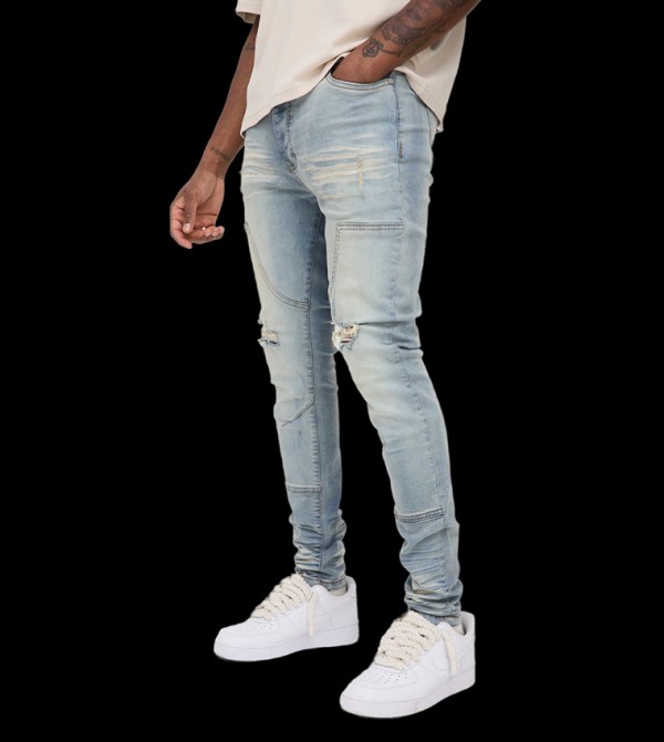 boohooMAN  Jeans - Blue Skinny Jeans