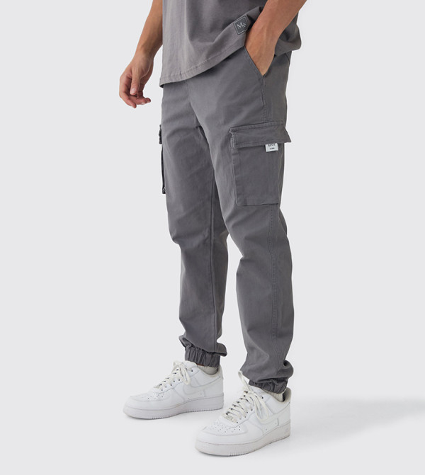 boohooMAN  - Grey Cargos