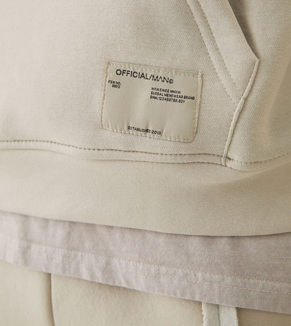 boohooMAN  Hoodies & Sweatshirts - Beige Hoodies