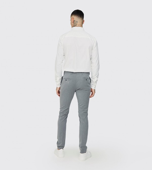 بوهو مان  قمصان رسمية   - أبيض Long Sleeves
