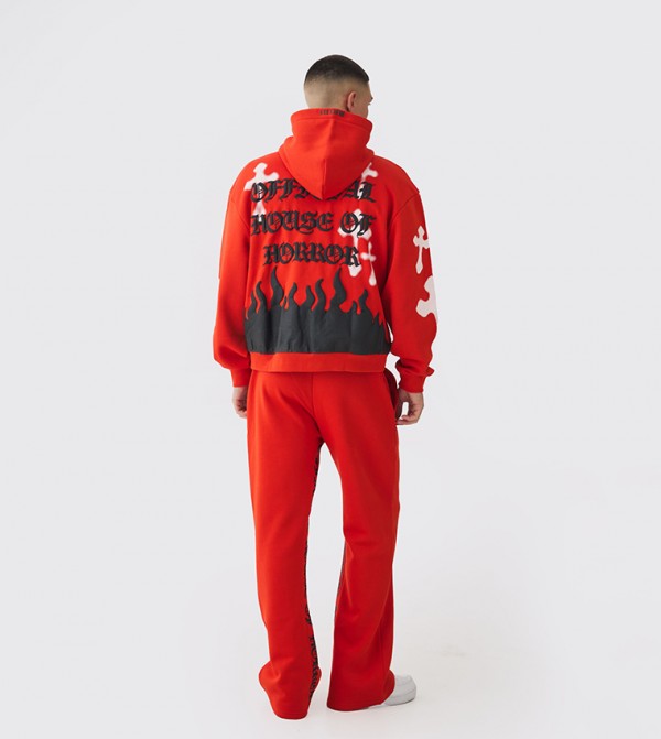 boohooMAN Hoodies - Red Hoodies