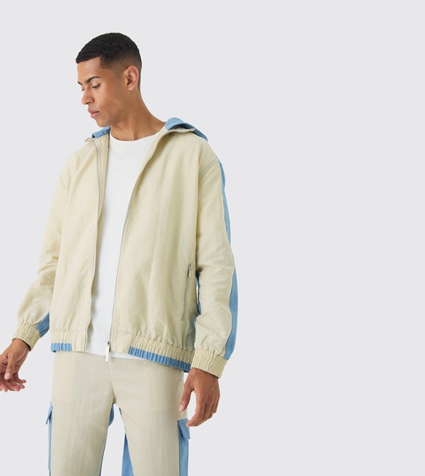 boohooMAN  Jackets & Coats - Beige Denim Jackets