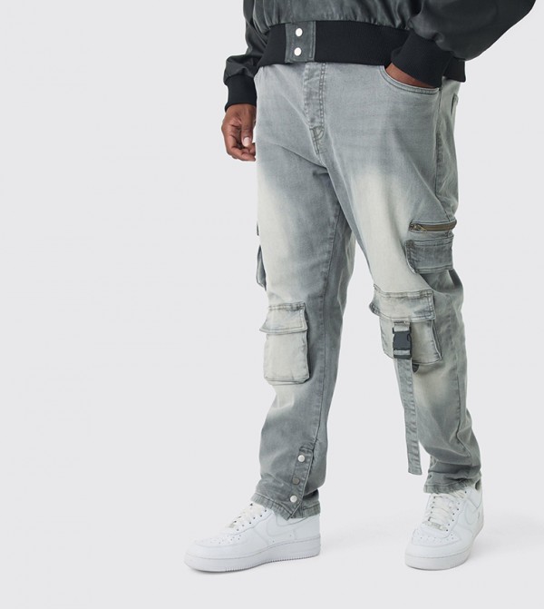 boohooMAN Skinny Jeans - Grey Skinny Jeans