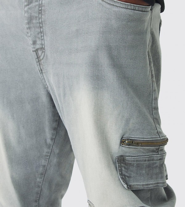 boohooMAN Skinny Jeans - Grey Skinny Jeans