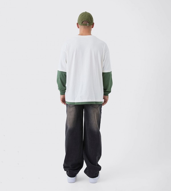boohooMAN boohooMAN - Brown Relaxed Jeans