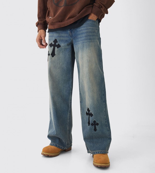 boohooMAN - Outlet boohooMAN - Outlet - Blue Relaxed Jeans