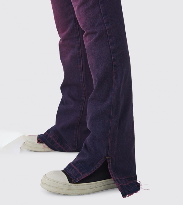 boohooMAN  Jeans - Pink Relaxed Jeans