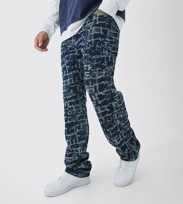 boohooMAN boohooMAN - Indigo Relaxed Jeans