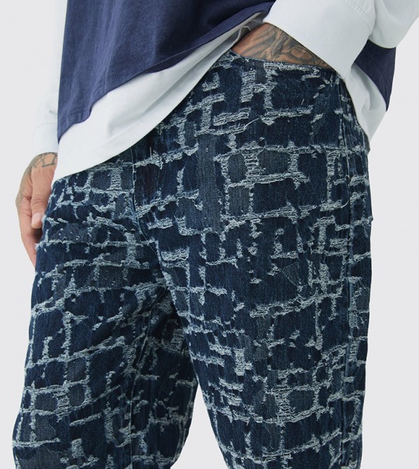 boohooMAN boohooMAN - Indigo Relaxed Jeans