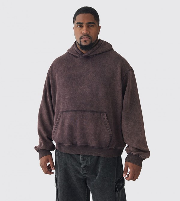 boohooMAN boohooMAN - Brown Hoodies