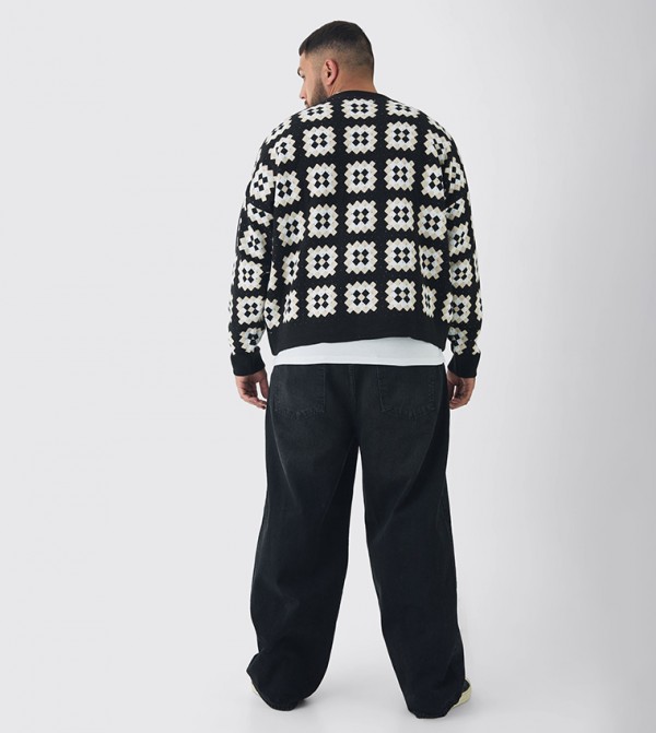 boohooMAN boohooMAN - Black Relaxed Jeans