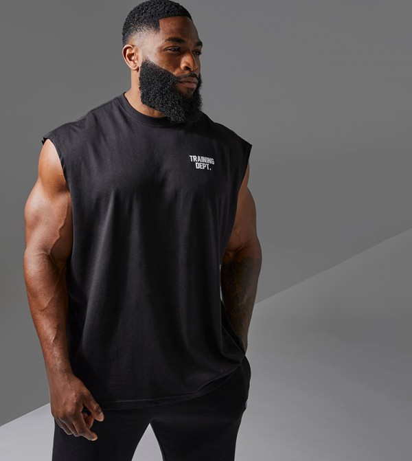 boohooMAN  T-Shirts & Vests - Black Casual T-Shirts