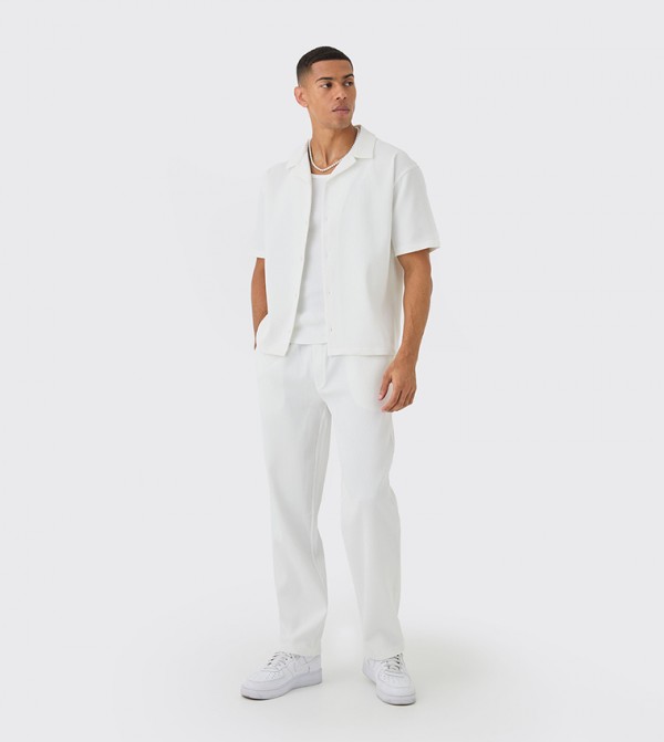 boohooMAN  Clothing Set - White Co-Ord Set