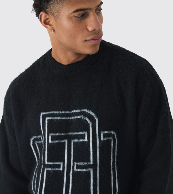 boohooMAN  - Black Sweaters