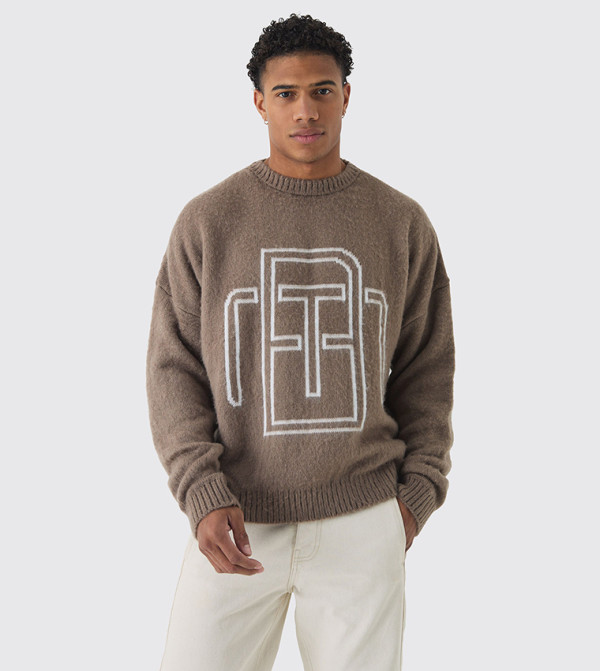 boohooMAN  - Taupe Sweaters