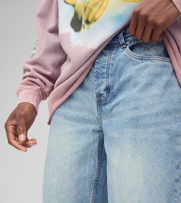 boohooMAN  Jeans - Blue Relaxed Jeans