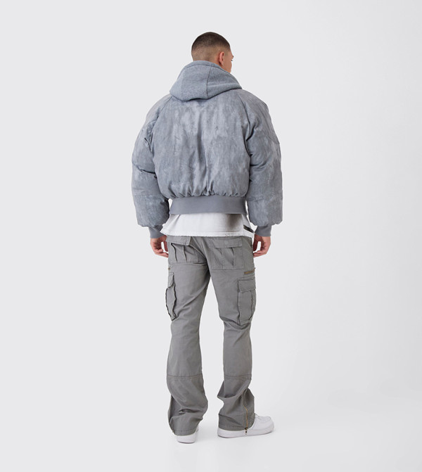 boohooMAN  Cargos - Grey Cargos