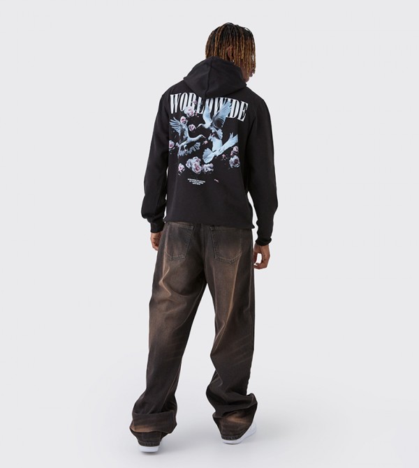 boohooMAN  Hoodies - Black Hoodies