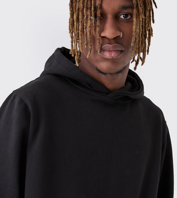 boohooMAN  Hoodies - Black Hoodies