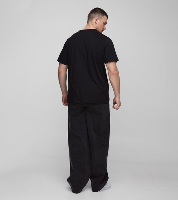 boohooMAN  Jeans - Black Relaxed Jeans