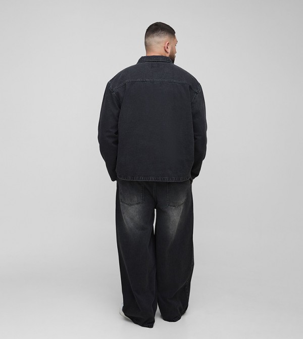 boohooMAN  Jeans - Black Relaxed Jeans