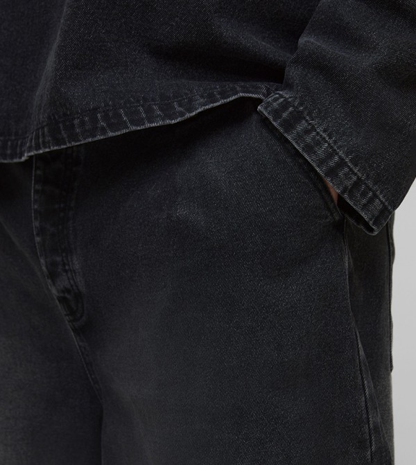boohooMAN  Jeans - Black Relaxed Jeans