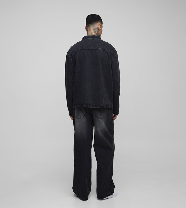 boohooMAN  Jeans - Black Relaxed Jeans